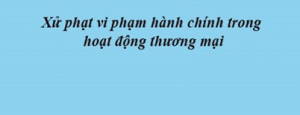 Xử phạt vi phạm hành chính trong hoạt động thương mại, sản xuất, buôn bán hàng giả, hàng cấm