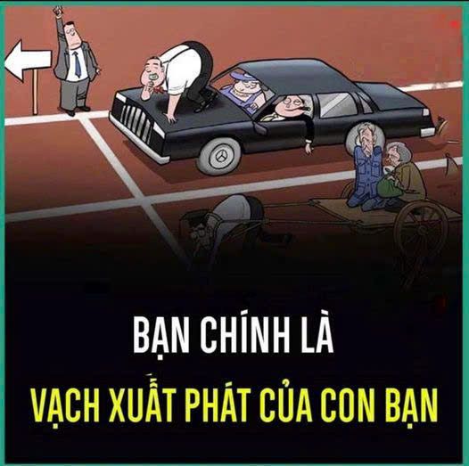 BẠN CHÍNH LÀ VẠCH XUẤT PHÁT CỦA CON BẠN.